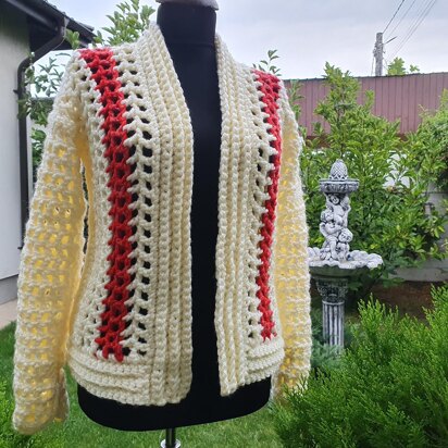 Crochet simple jacket