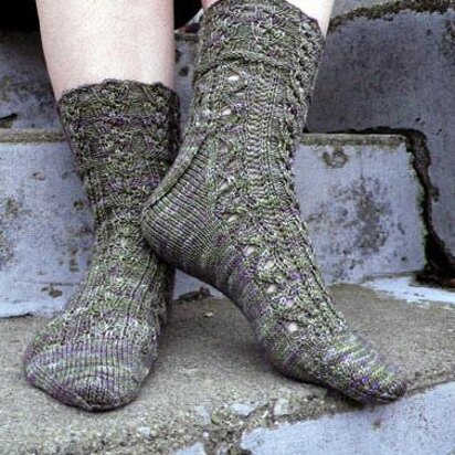 Violets Rising - knitting pattern