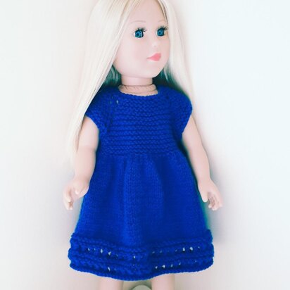 Royal Blue Dress for Doll