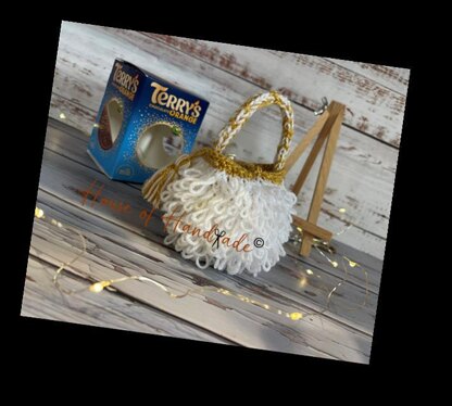 The Jacqueline Handbag Chocolate Orange Cover Knitting Pattern