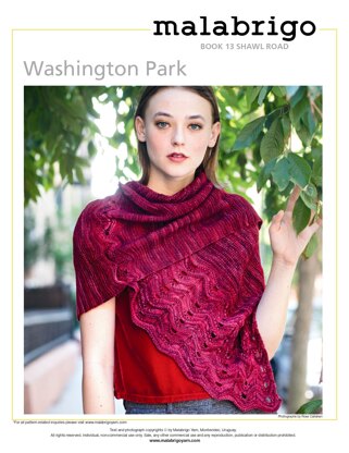 Washington Park Shawl in Malabrigo Arroyo - MAWP13 - PDF (Free)