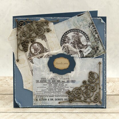 Artdeco Creations Couture Creations Gentlemans Emporium Chipboard 2/Pkg - Filigree Corner