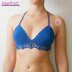 Princess bikini top with lace and picot _ C25