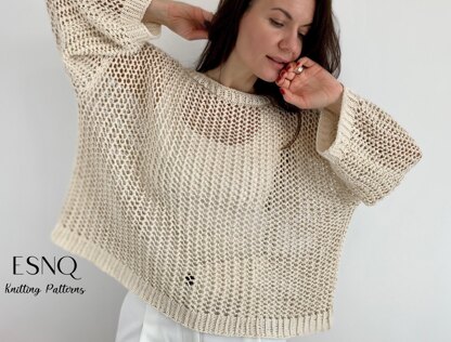 Halcyon Lace Knit Sweater Knitting pattern by Julia Piro