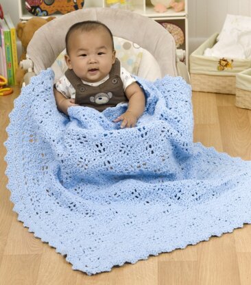 Building Blocks Baby Blanket in Red Heart Super Saver Jumbo Solids - LW2319