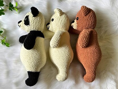 Bear Crochet Bundle: Teddy, Panda, Polar Bear Amigurumi (PDF Pattern)