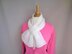 Cream Puff Keyhole Scarf