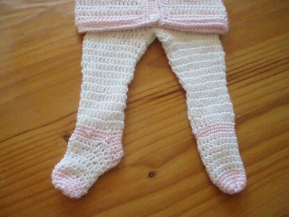 Footed Leggings and Hooded Sweater for Baby