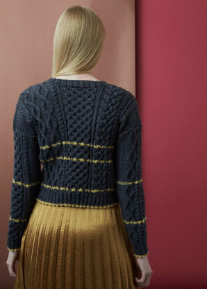 "Grete Jumper" - Jumper Knitting Pattern For Women in Debbie Bliss Cashmerino Aran - DB225