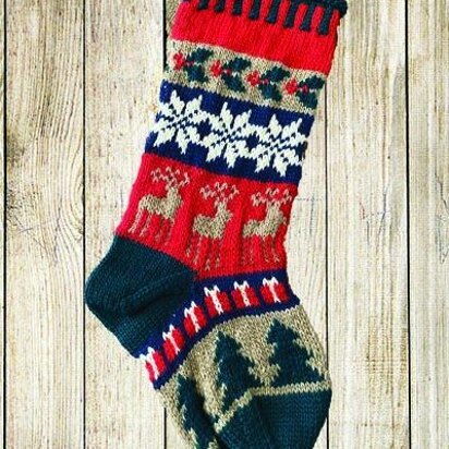 Colorwork Sampler Christmas Stocking