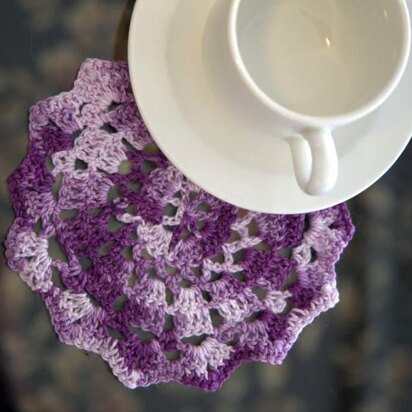 Crochet Doily in Plymouth Yarn Anne - F623