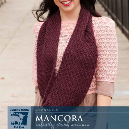 Mancora Infinity Scarf in Juniper Moon Farm Moonshine - J30 - 03 - Downloadable PDF