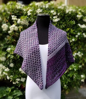 Lavender Lake Shawl