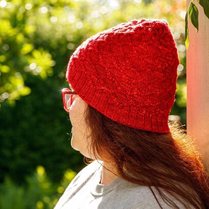 Rose Jam Hat - knitting pattern