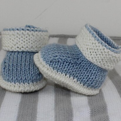 Baby 2 Colour Booties