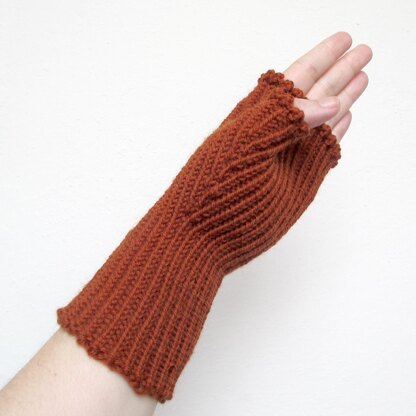 Corduroy Button Mitts