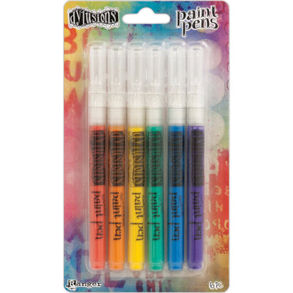 Ranger Dylusions Paint Pens 6/Pkg - Basics