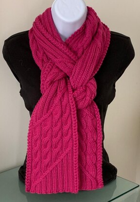 Chelsea Cables & Ribbing Scarf