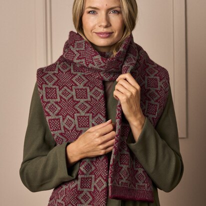 Bright Star Scarf in Rowan Moordale PDF