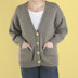 Easy Sunday Cardigan - Free Knitting Pattern for Women in Paintbox Yarns Wool Blend Chunky