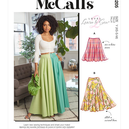 McCall's Misses' Skirts M8205 - Sewing Pattern