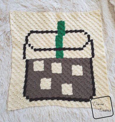 C2C Iced Coffee Afghan Square