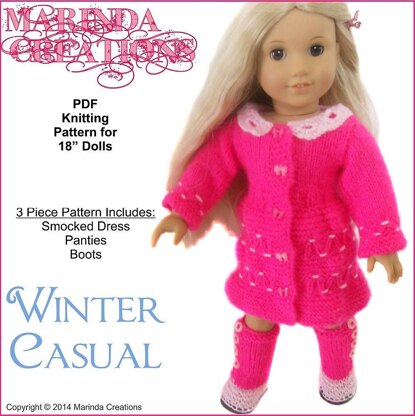 Winter Casual for AG and 18'' Dolls