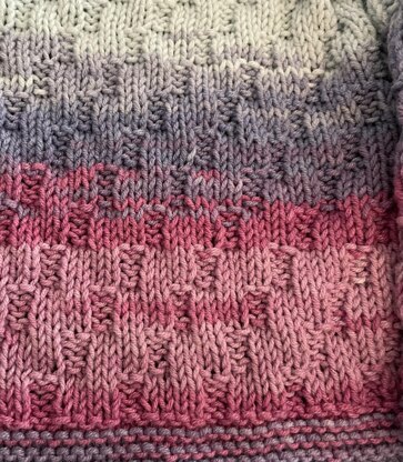 Mock Cable Baby Blanket