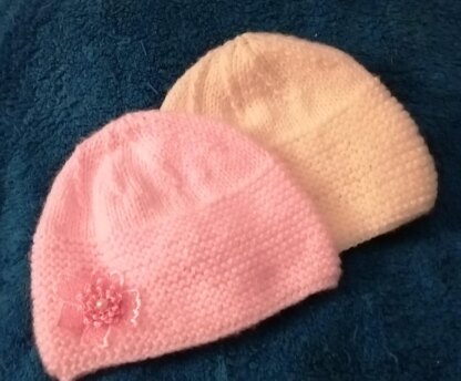 Baby Knitting Pattern "Archie" Hat and deep Gt St Cap 3mths to 1yr