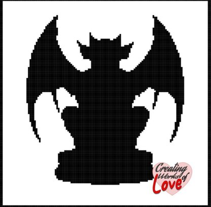 Gargoyle Statue Stitch Graph