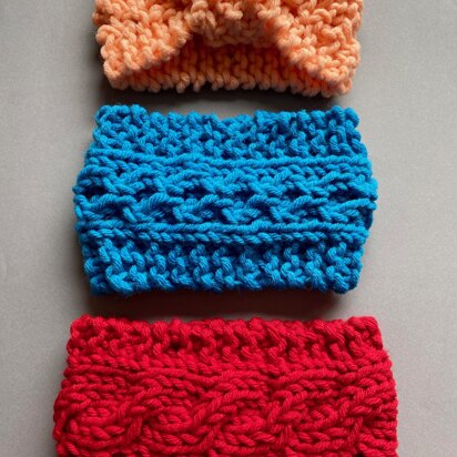 Trio of Super Chunky Headbands