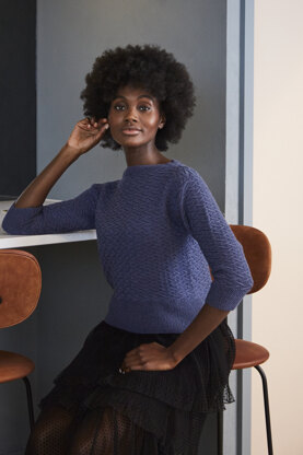 Minna Jumper - Knitting Pattern for Women in MillaMia Naturally Soft Merino - Downloadable PDF