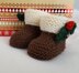 Christmas Pudding Booties