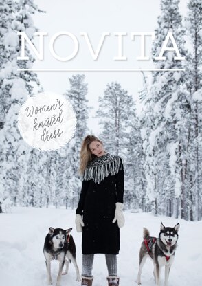 Women's Knitted Dress in Novita Nordic Wool - Downloadable PDF