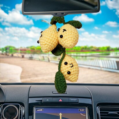 Yellow Lemon Car Hanging