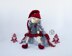 Elf girl Christmas doll knitted flat