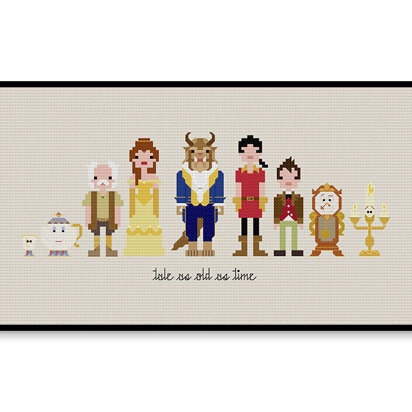 Beauty and the Beast Ball Gown - PDF Cross Stitch Pattern