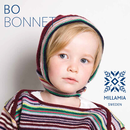 "Bo Bonnet" - Knitting Pattern For Girls in MillaMia Naturally Soft Merino