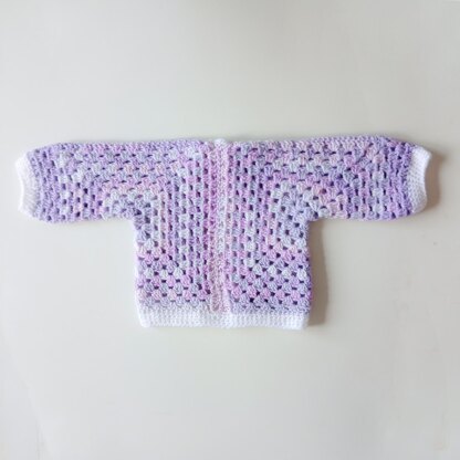 Lilac Trees Cardigan for Baby
