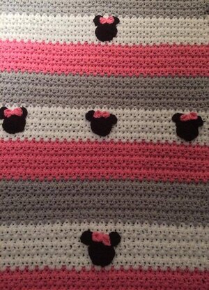 Chunky Minnie Mouse Afghan