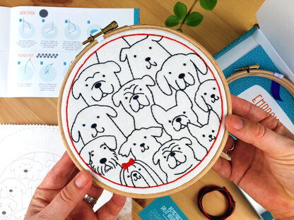 Oh Sew Bootiful Dogs Embroidery Kit