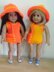 Dolls swimsuit, hat and beach bag