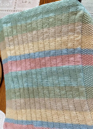 Vertical Lines Baby Blanket
