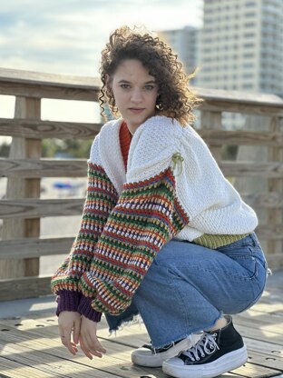 Cozy linen stitch sweater