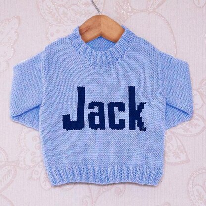 Intarsia - Jack Moniker Chart - Childrens Sweater