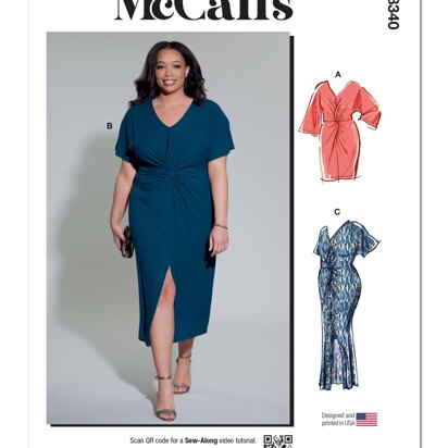 McCall's Women's Knit Dress M8340 - Sewing Pattern