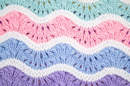 Ice cream ripple blanket