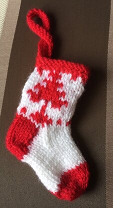 Mini Christmas stocking ornament