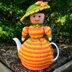 Edwardian Lady 4 Cup Teapot Cosy Knitting Pattern - Novelty Teapot Cosy Knitting Pattern