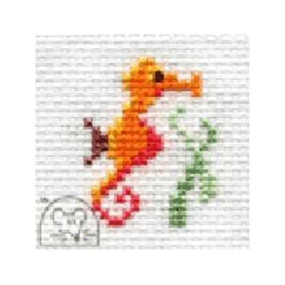 Mouseloft Quicklets - Seahorse Cross Stitch Kit - 3in